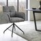 Armen Living Noah Dining Room Accent Chair in Charcoal Fabric and Black Metal Legs LCNHCHCHA - alternate 6